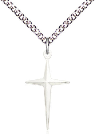 Sterling Silver Cross Medal Catholic Jewelry