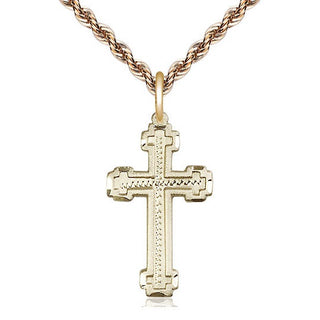 14kt Gold Cross Medal