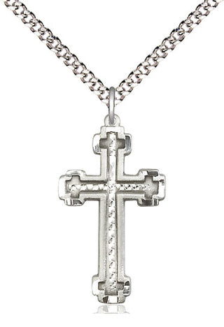 Pewter Cross Medal Catholic Jewelry