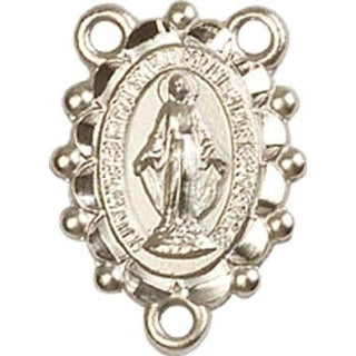 Gold Plate Miraculous Rosary Center Rosary Center