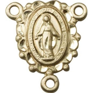 14kt Gold Filled Miraculous Rosary Center Rosary Center