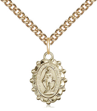 14kt Gold Filled Miraculous Medal Religious and Catholic Jewelry
