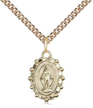 14kt Gold Miraculous Medal