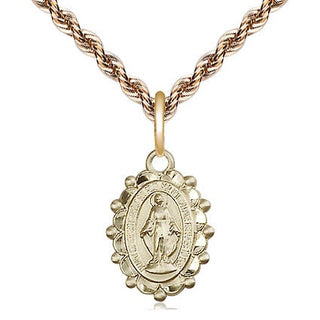 14kt Gold Miraculous Medal