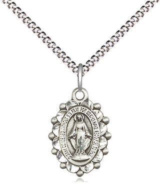 Sterling Silver Miraculous Medal Religious and Catholic Jewelry