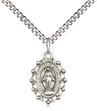 Sterling Silver Miraculous Medal Religious and Catholic Jewelry