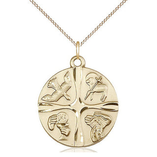 14kt Gold Christian Life Medal