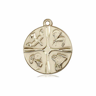 14kt Gold Christian Life Medal