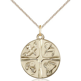 14kt Gold Christian Life Medal