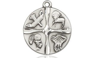 Sterling Silver Christian Life Medal