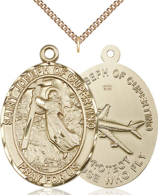 14kt Gold Filled Saint Joseph of Cupertino Medal | Large