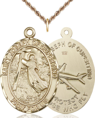 14kt Gold Filled Saint Joseph of Cupertino Medal | Large