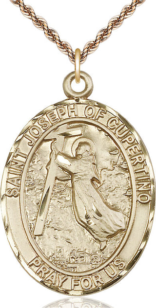 14kt Gold Saint Joseph of Cupertino Medal
