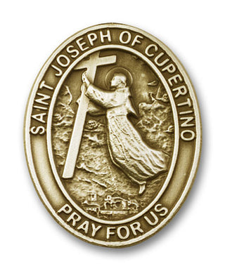 Gold Finish St Joseph of Cupertino Visor Clip