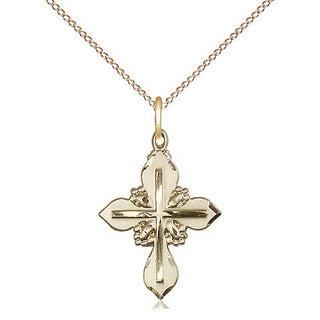 14kt Gold Filled Cross Medal Religious Jewelry Engraved Catholic Saint Jewelry