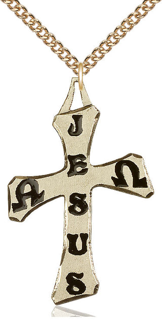 14kt Gold Cross Medal
