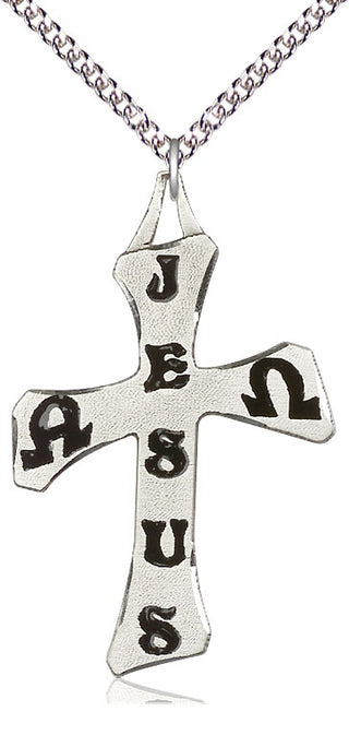 Sterling Silver Cross Medal Catholic Jewelry
