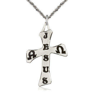 Sterling Silver Cross Medal Catholic Jewelry