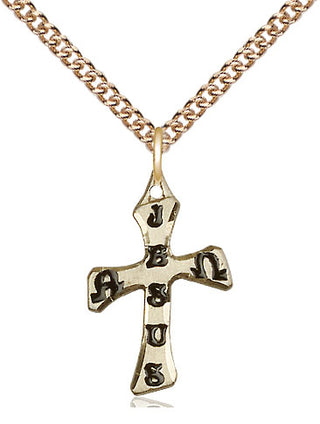 14kt Gold Filled Cross Medal Religious Jewelry