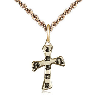14kt Gold Filled Cross Medal Religious Jewelry