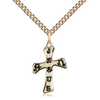 14kt Gold Cross Medal