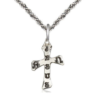 Sterling Silver Cross Medal Religious Jewelry