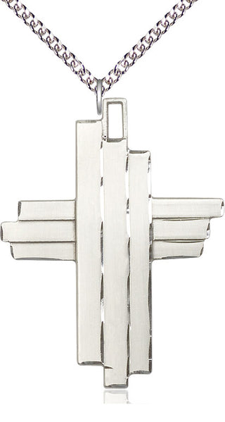 Sterling Silver Cross Medal Catholic Jewelry