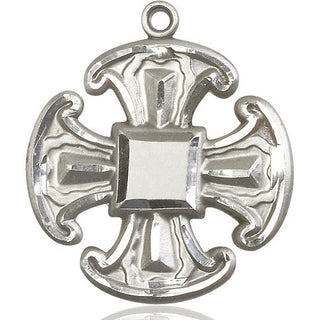 Sterling Silver Cross Medal