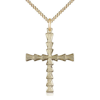 14kt Gold Filled Cross Medal Catholic Jewelry