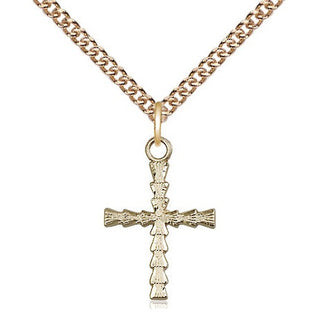 14kt Gold Filled Cross Medal Religious Jewelry