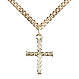 14kt Gold Cross Medal