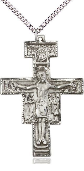 Sterling Silver San Damiano Medal Catholic Jewelry