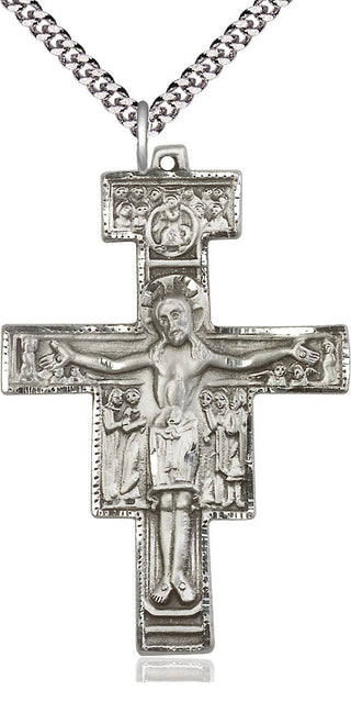 Sterling Silver San Damiano Medal Catholic Jewelry