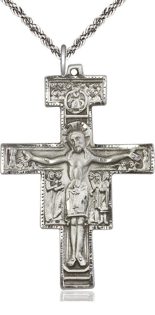 Sterling Silver San Damiano Medal Catholic Jewelry