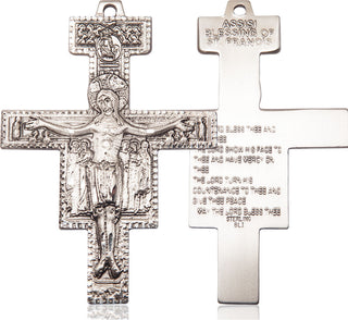 Sterling Silver Damiano Crucifix Medal