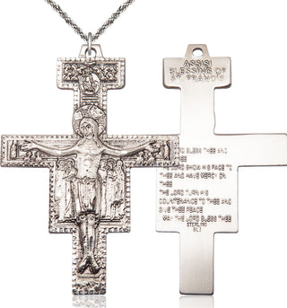 Sterling Silver Damiano Crucifix Medal Catholic Jewelry