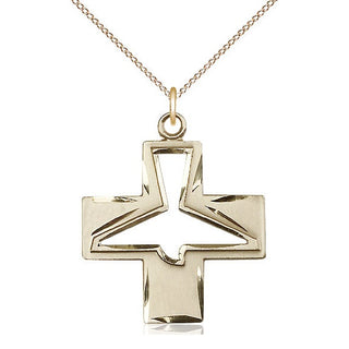 14kt Gold Holy Spirit Medal