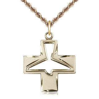 14kt Gold Holy Spirit Medal