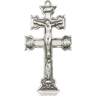 Sterling Silver Caravaca Crucifix Medal