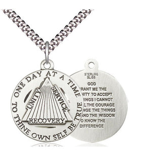 Sterling Silver Recovery Medal Catholic Jewelry