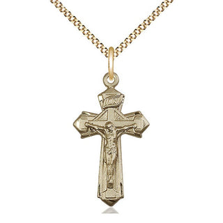14kt Gold Filled Crucifix Medal Religious Jewelry