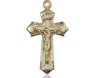 14kt Gold Crucifix Medal