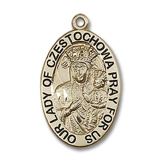 14kt Gold Filled Our Lady of Czestochowa Medal