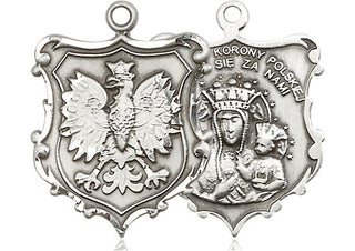 Sterling Silver Our Lady of Czestochowa Medal