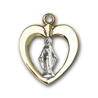 Two-Tone Sterling Silver and Gold-Filled Miraculous Medal