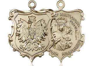 14kt Gold Filled Our Lady of Czestochowa Medal