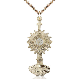 14kt Gold Filled Monstrance Medal Catholic Jewelry