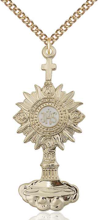 14kt Gold Monstrance Medal