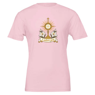 'I Adore You' Lilies and Monstrance T-Shirt - view 6