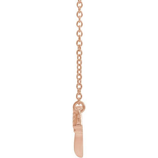 14K Rose Claddagh 16" Necklace